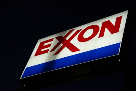 A Exxon sign is seen at a station on Sep